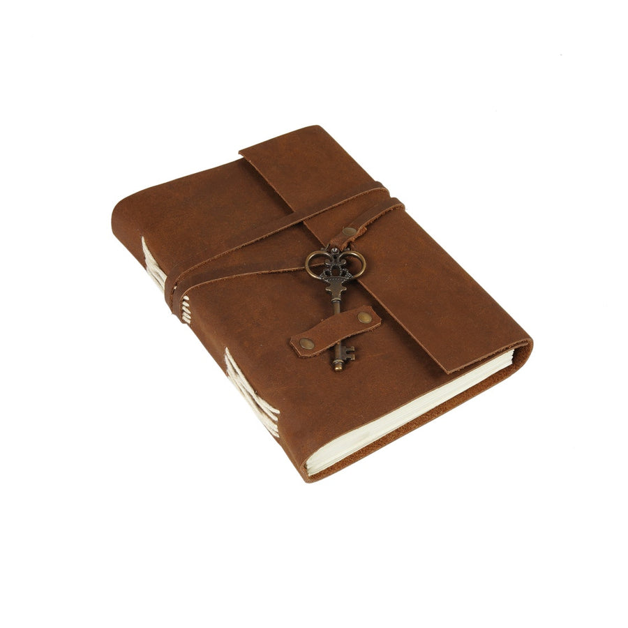 Vintage Leather Journal Recycled Paper Journal Notebook Handmade Book