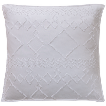 Tufted Microfibre Super Soft European Pillowcase-  White