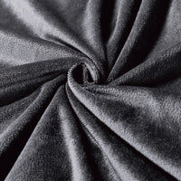 Corduroy Velvet Super King Bed Quilt Cover Set Charcoal