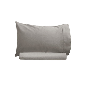 250TC 100% Cotton Sheet Set Single Grey