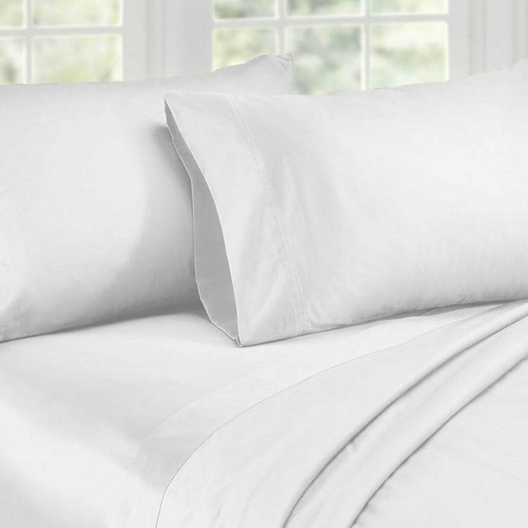 Queen Size 1000TC Cotton Rich Sheet Set - White