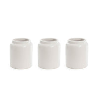 Ceramic White Vases - 3 Pieces - 20cmH