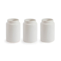 Ceramic White Vases - 3 Pieces - 25cmH