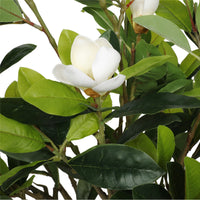 Faux White Flowering Magnolia Tree with Pot 130cm