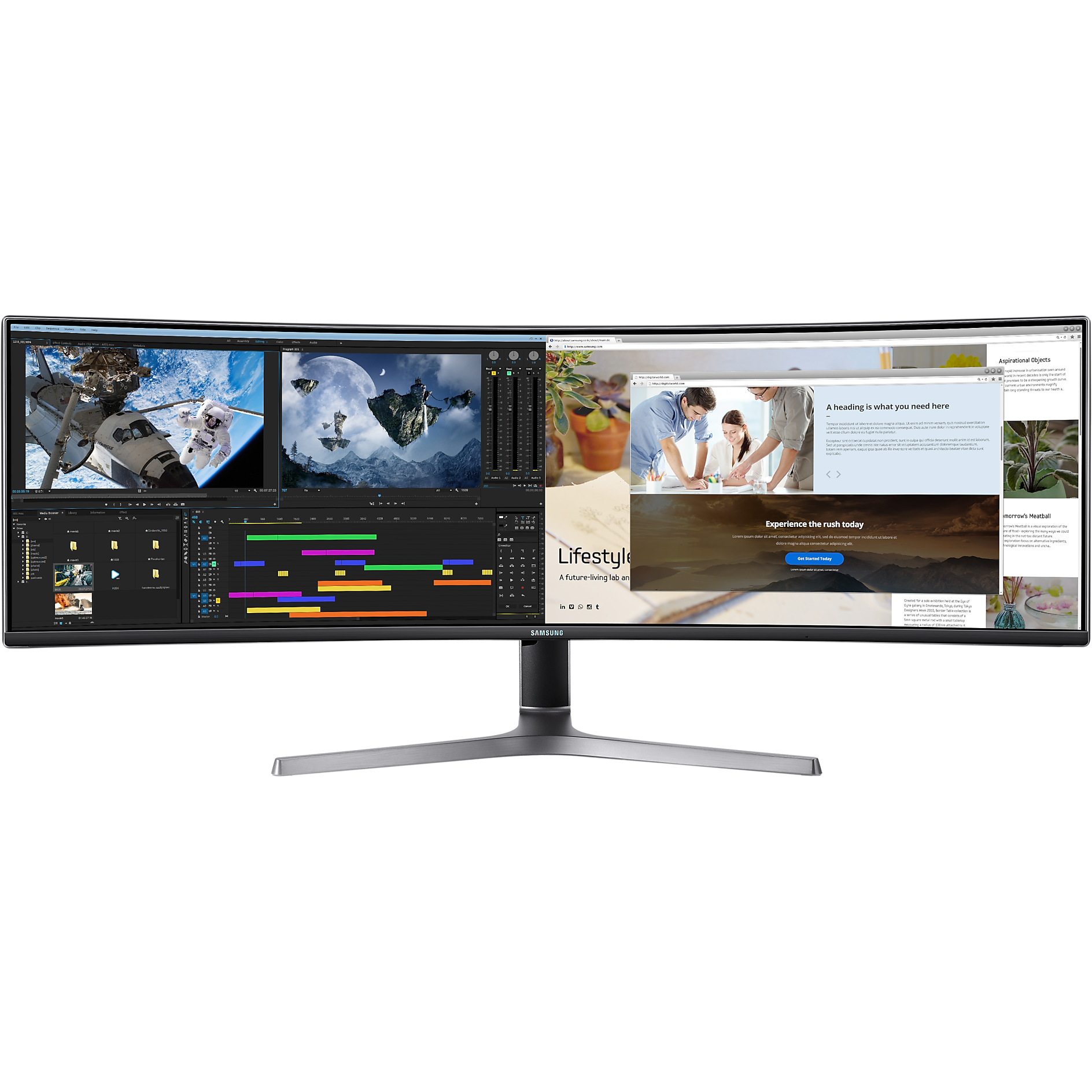 Buy the Samsung 49 Inch QLED Gaming Monitor with Dual QHD Resolution ...