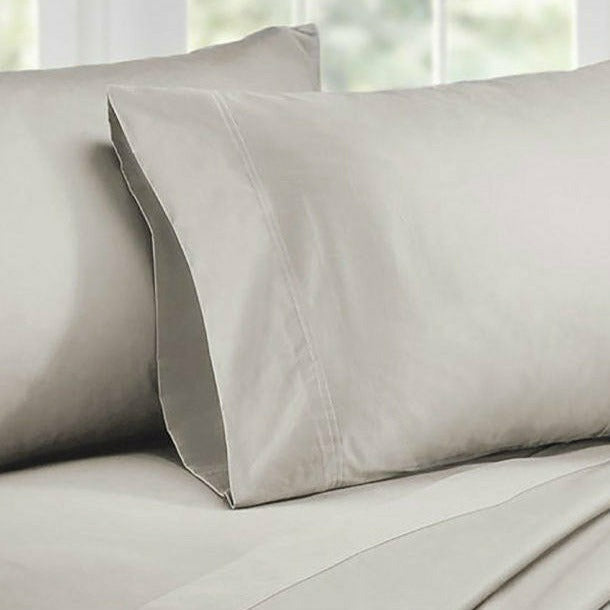 King Size 1000TC Cotton Rich Sheet Set - Silver